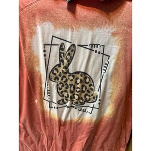 Bleached cheetah bunny tee